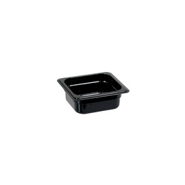 Gastronormbehälter, Serie STANDARD, Polycarbonat, schwarz, GN 1/6 (65 mm) Produktbild