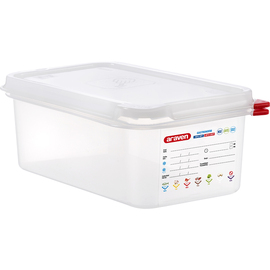 ARAVEN Gastronormbehälter mit Deckel, Polypropylen, GN 1/4 (100 mm) Produktbild