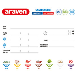 ARAVEN Gastronormbehälter mit Deckel, Polypropylen, GN 1/6 (100 mm) Produktbild 3 S