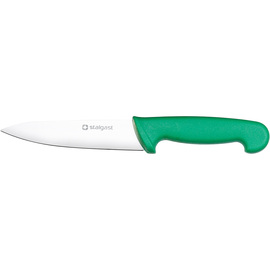 Stalgast Küchenmesser, HACCP, Griff grün, Edelstahlklinge 22 cm Produktbild