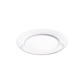 Flacher Teller, reinweißes Hotelporzellan, Serie Isabell, Ø 200 mm Produktbild