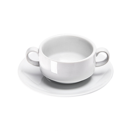 Suppen-Obertasse, klein, reinweißes Hotelporzellan, Serie Isabell, 270 ml Produktbild 2 S