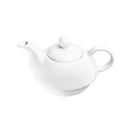 Teekanne mit Tasse und Untertasse, reinweißes Hotelporzellan, Serie Isabell, 3-tlg., 350 ml Produktbild 4 S