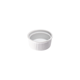 Auflaufförmchen, reinweißes Hotelporzellan, Serie Isabell, Ø 90 mm, 130 ml Produktbild