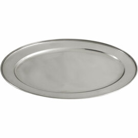 Servierplatte oval, Edelstahl, 39,2 x 26,2 cm (BxT) Produktbild