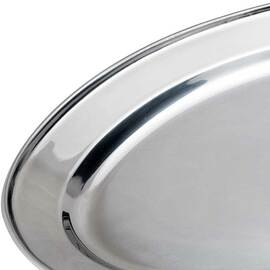 Servierplatte oval, Edelstahl, 39,2 x 26,2 cm (BxT) Produktbild 2 S