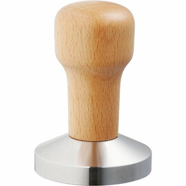 Tamper aus Edelstahl, mit Holzgriff, Ø 58 mm, H. 85 mm Produktbild