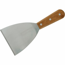 Teigspachtel mit Holzgriff, Edelstahl, Länge 22 cm Produktbild