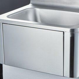 Handwaschbecken mit Kniebedienung, inkl. Armatur und Seifenspender, Wandmontage, 400 mm x 330 mm x 570 mm (BxTxH) Produktbild 2 S