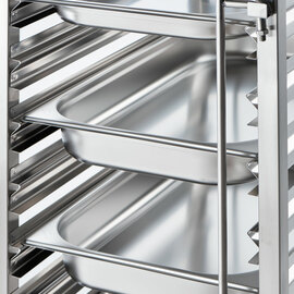 Tablettwagen aus Edelstahl, passend für 14 x GN 1/1, 380 x 550 x 1735 mm (BxTxH) Produktbild 5 S