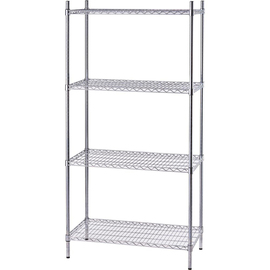 Lagerregal aus Chromstahl 910x455x1800 mm (BxTxH) Produktbild