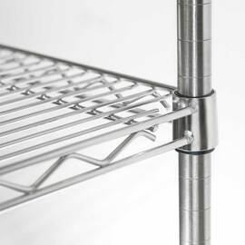 Lagerregal aus Chromstahl 910x610x1800 mm (BxTxH) Produktbild 2 S