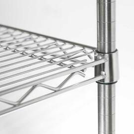 Lagerregal aus Chromstahl 1825x610x1800 mm (BxTxH) Produktbild 2 S