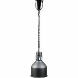 Wärmelampe zur Deckenbefestigung, schwarz, 0,25 kW, Ø 173 mm Produktbild