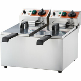 Doppel-Fritteuse CATERINA, 2x8 Liter, 415x430x315 mm (BxTxH), 2x 2 kW 230 V Produktbild 5 S