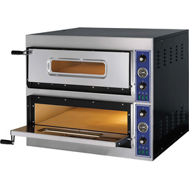 GGF Pizzaofen E-Start Line mit zwei Kammern für 8 Pizzen à 320 mm, 8,4 kW, 900x785x750 mm (BxTxH) Produktbild