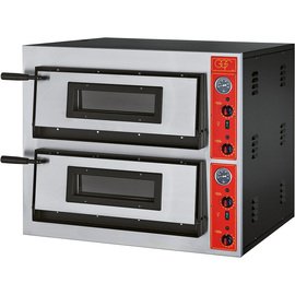 GGF Pizzaofen mit zwei Kammern für 8 Pizzen à 300 mm, 8,4 kW, 900 x 735 x 750 mm (BxTxH) Produktbild