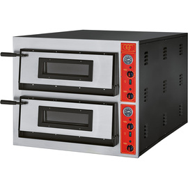 GGF Pizzaofen mit zwei Kammern für 12 Pizzen à 300 mm, 14,4 kW, 900 x 1020 x 750 mm (BxTxH) Produktbild