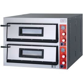 GGF Pizzaofen mit zwei Kammern für 8 Pizzen à 360 mm, 12 kW, 1010 x 850 x 750mm (BxTxH) Produktbild
