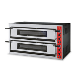 GGF Pizzaofen mit zwei Kammern für 12 Pizzen à 360 mm, 18 kW, 1370 x 850 x 750 mm (BxTxH) Produktbild