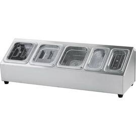 Ständer für Gastronormbehälter - 3 x GN 1/6 (150 mm) und 2 x GN 1/9 (150 mm) Produktbild