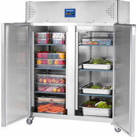 Starline Doppeltür-Kühlschrank mit Rädern, GN 2/1 Produktbild 3 S