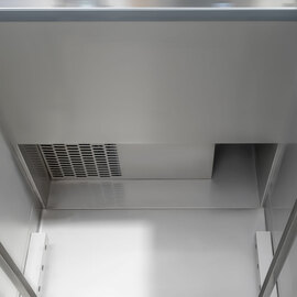 Edelstahl-Tiefkühlschrank, GN 2/1, 740x810x2010 mm (BxTxH), 0,48 kW Produktbild 2 S