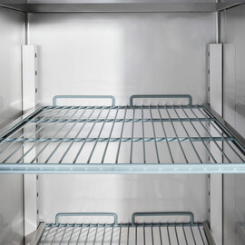 Edelstahl-Tiefkühlschrank, GN 2/1, 740x810x2010 mm (BxTxH), 0,48 kW Produktbild 4 S