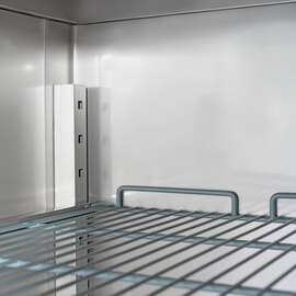 Edelstahl-Tiefkühlschrank, GN 2/1, 740x810x2010 mm (BxTxH), 0,48 kW Produktbild 3 S