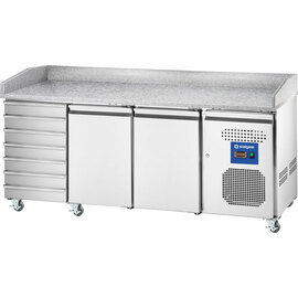 Starline Pizzatisch, 2-türig, 7 Schubladen, EN 600x400 mm Produktbild