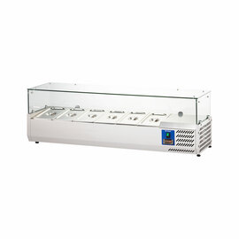 Starline Pizzakühlaufsatz mit Glasabdeckung, 6x GN 1/3 Produktbild
