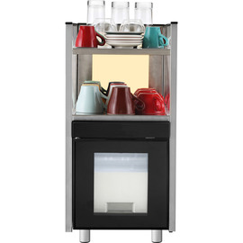 Milchkühlschrank mit Tassenwärmer, 2 beheizbare Ebenen, 310x430x640 mm (BxTxH), 0,17 kW Produktbild 2 S
