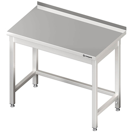 Arbeitstisch ohne Grundboden, 400x600x850 mm, mit Verstrebung, mit Aufkantung, verschweißt Produktbild