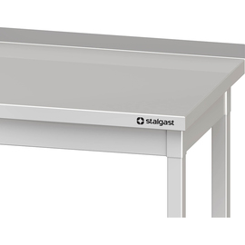 Arbeitstisch ohne Grundboden, 400x600x850 mm, mit Verstrebung, mit Aufkantung, verschweißt Produktbild 2 S