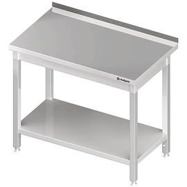 Arbeitstisch mit Grundboden, 400x700x850 mm, mit Aufkantung, verschweißt Produktbild