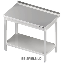Arbeitstisch mit Grundboden, 400x600x850 mm, ohne Aufkantung, verschweißt Produktbild