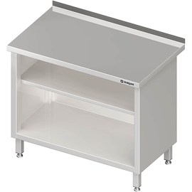 Arbeitsschrank offen, mit Grund- und Zwischenboden, 1700x600x850 mm, mit Aufkantung, verschweißt Produktbild