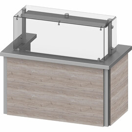 Anfahrwand mit Dekorplatten und Hustenschutz Cube, für 2xGN1/1 Produktbild