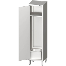 Hochschrank mit Spülbecken für Reinigungsutensilien, 500x500x2000 mm, verschweißt Produktbild