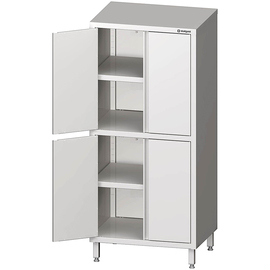 Hochschrank mit Flügeltüren, 700x700x1800 mm, mit zwei Schrankräumen, verschweißt Produktbild
