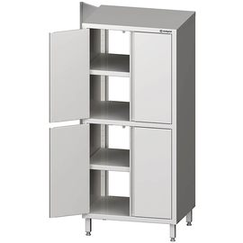 Durchreiche-Hochschrank mit Flügeltüren, 700x600x1800 mm, mit zwei Schrankräumen, verschweißt Produktbild