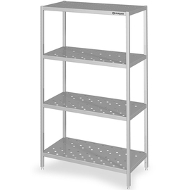 Regal mit gelochten Böden, 1100x700x1800 mm, verschweißt Produktbild 3 S