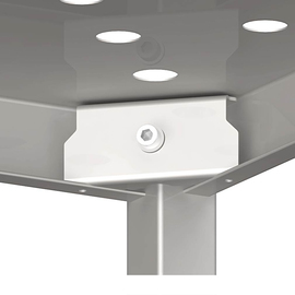 Regal mit gelochten Böden, 1100x700x1800 mm, verschweißt Produktbild 2 S