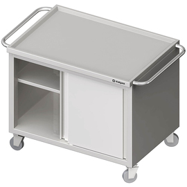Transportwagen mit geschlossenem Unterbau, und Schiebetüren, 1000x600x850 mm, verschweißt Produktbild
