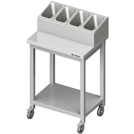 Besteck- und Tablettwagen, 655x500x1100 mm, verschweißt Produktbild