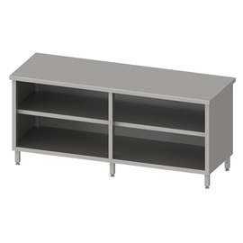 Arbeitsschrank offen mit Grund-und Zwischenboden 2000x700x850 mm, verschweißt Produktbild