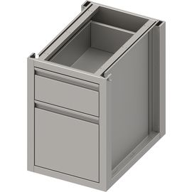 Unterschrank Boxversion 2.0 mit zwei unterschiedlichen Schubladen, Sockelbau 450x540x660 mm Produktbild