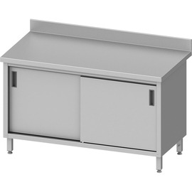 Arbeitsschrank ECO AS 62 mit 2 Schiebetüren | Aufkantung L 1000 mm B 700 mm | Selbstmontage Produktbild