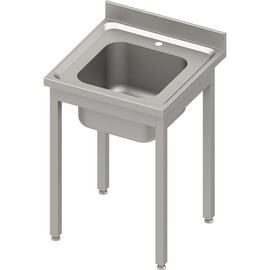 Spültisch ECO ohne Grundboden 600x600x850 mm, mit einem Becken, mit Aufkantung, Selbstmontage Produktbild