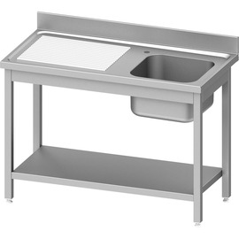 Spültisch ECO ST 61 Abtropffläche links | glatt | 1 Becken | 1000 mm x 700 mm H 850 mm | Selbstmontage Produktbild